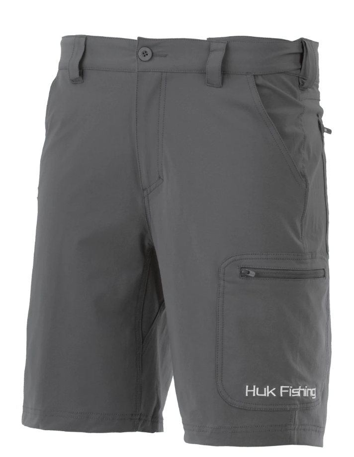 A Grey Shorts With A Black Background
