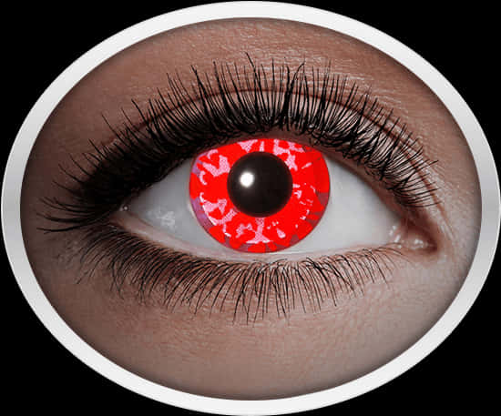 Human Red Eyes Close-up