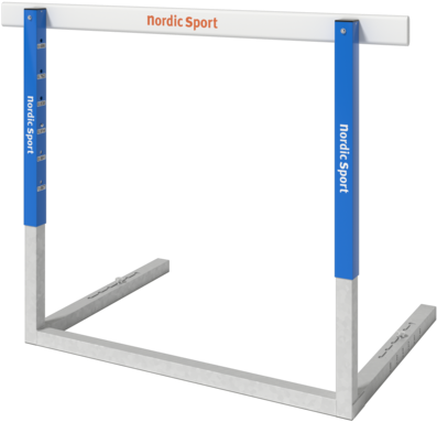 A Blue And White Hurdles
