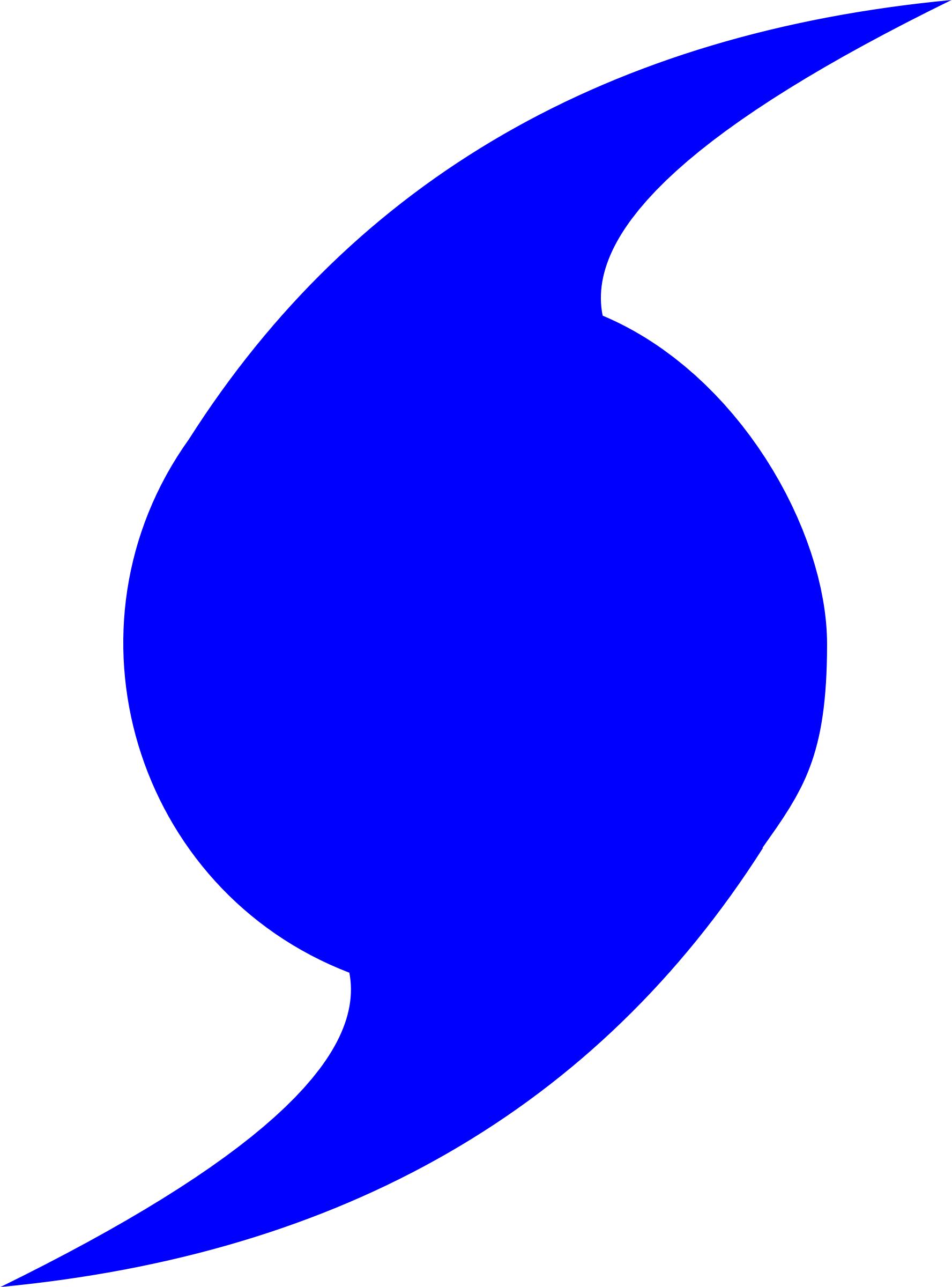 A Blue And Black Symbol