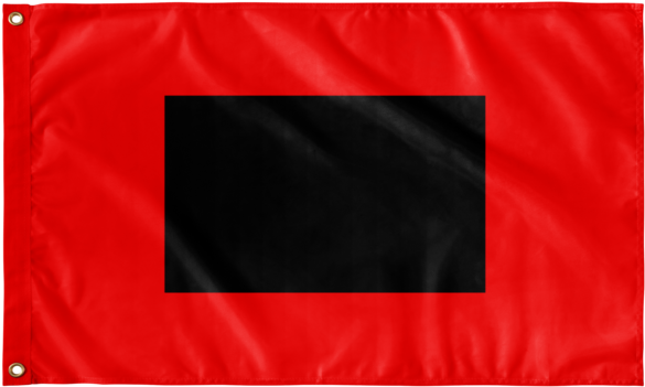 A Red And Black Flag