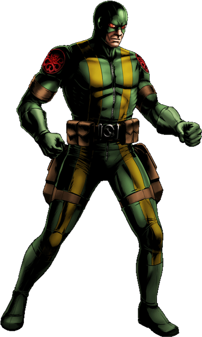 Hydra Soldier Portrait Art - Marvel Comic Hydra Soldier, Hd Png Download