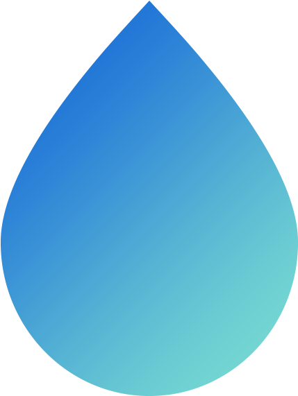 A Blue And Black Water Drop
