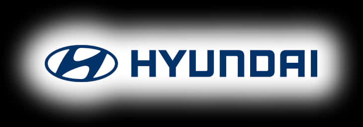 Dark Blue Hyundai Logo With Text
