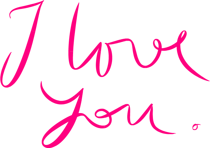 A Pink Text On A Black Background