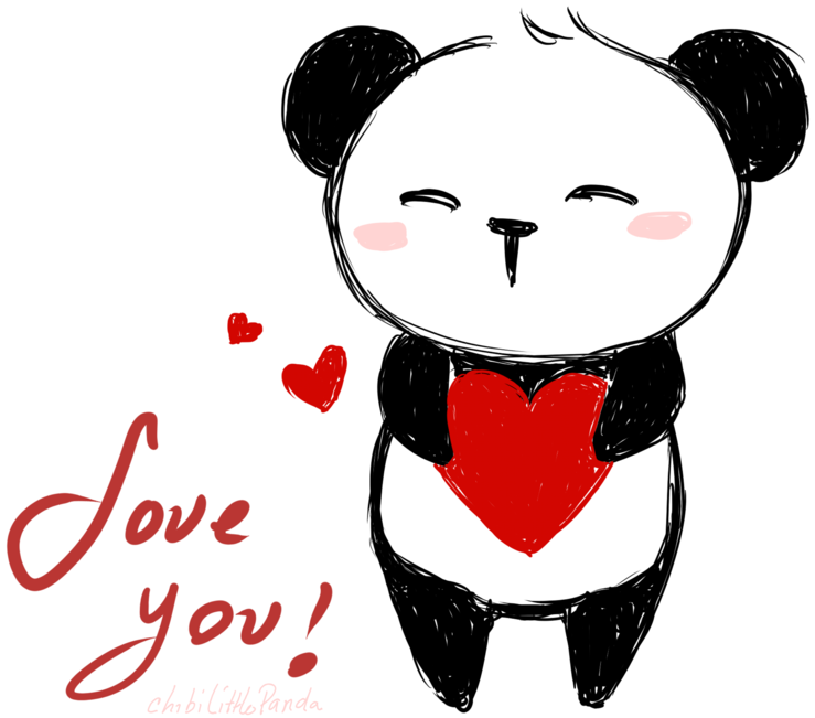 A Panda Holding A Heart