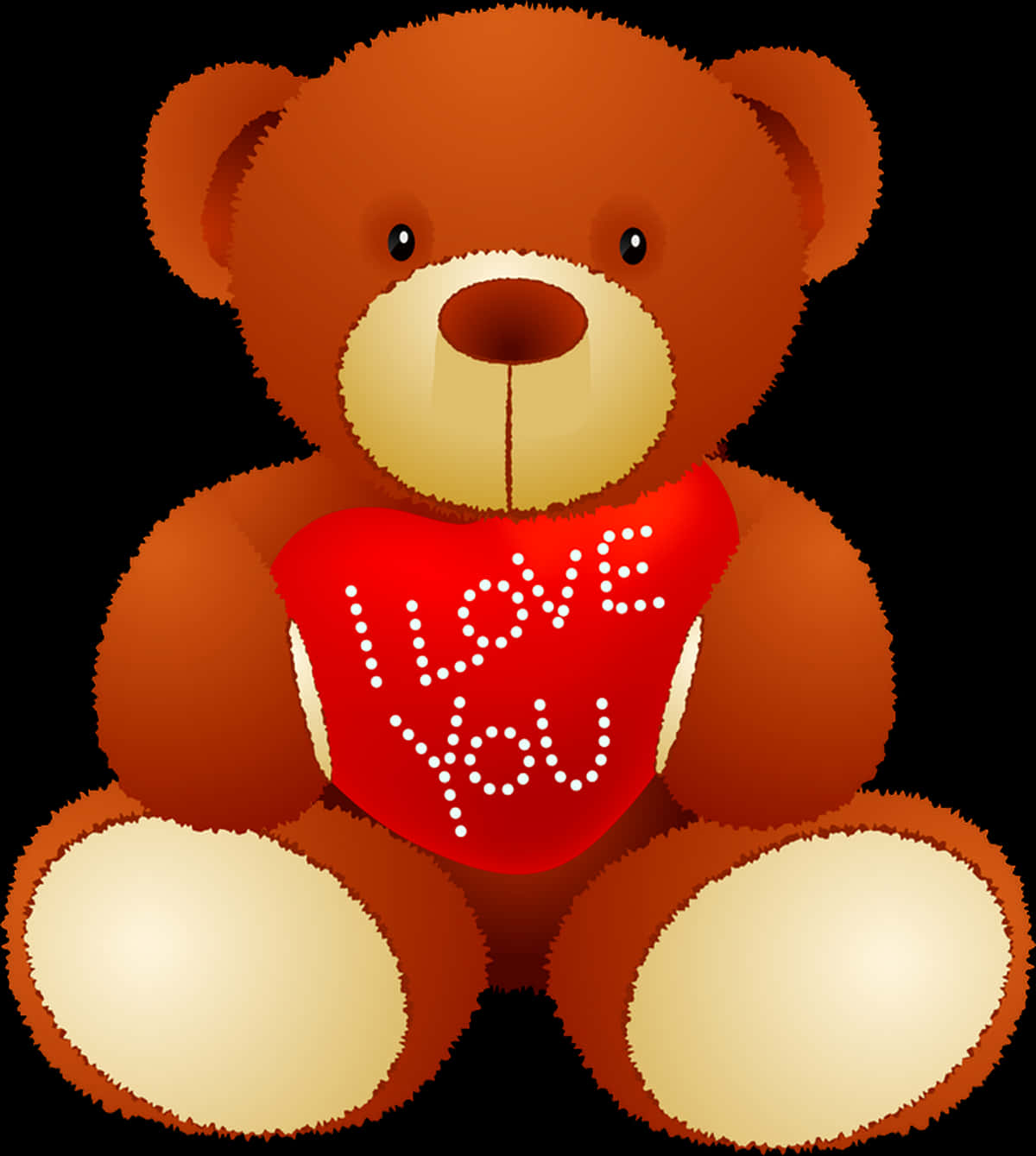 A Teddy Bear Holding A Red Heart