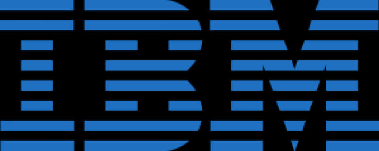 A Blue And Black Striped Logo
