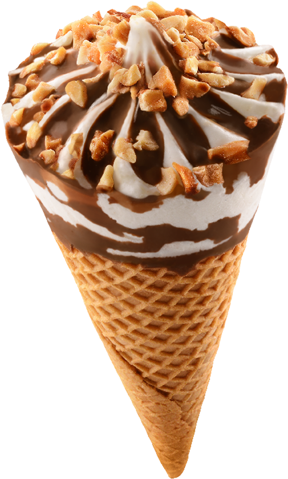 A Close Up Of An Ice Cream Cone