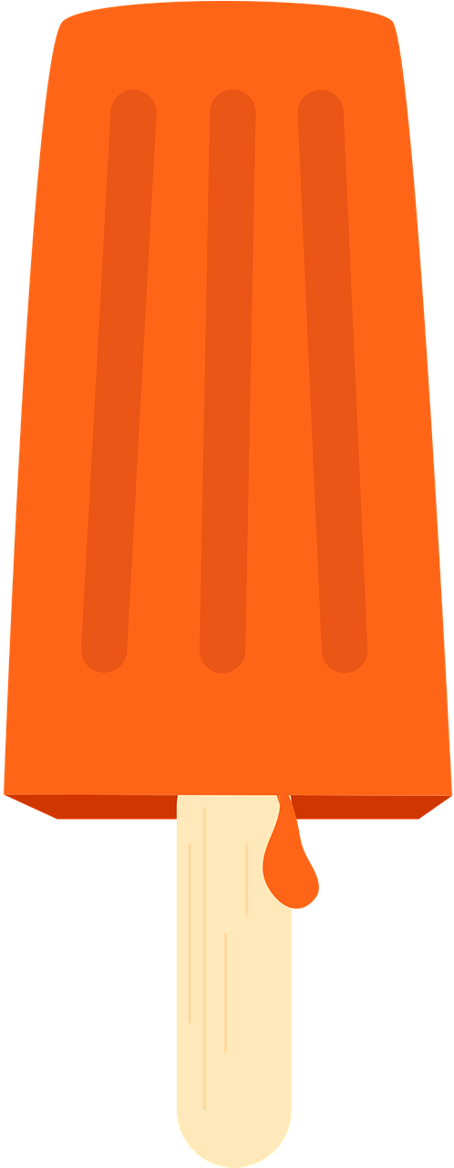 An Orange Rectangular Object With A Light