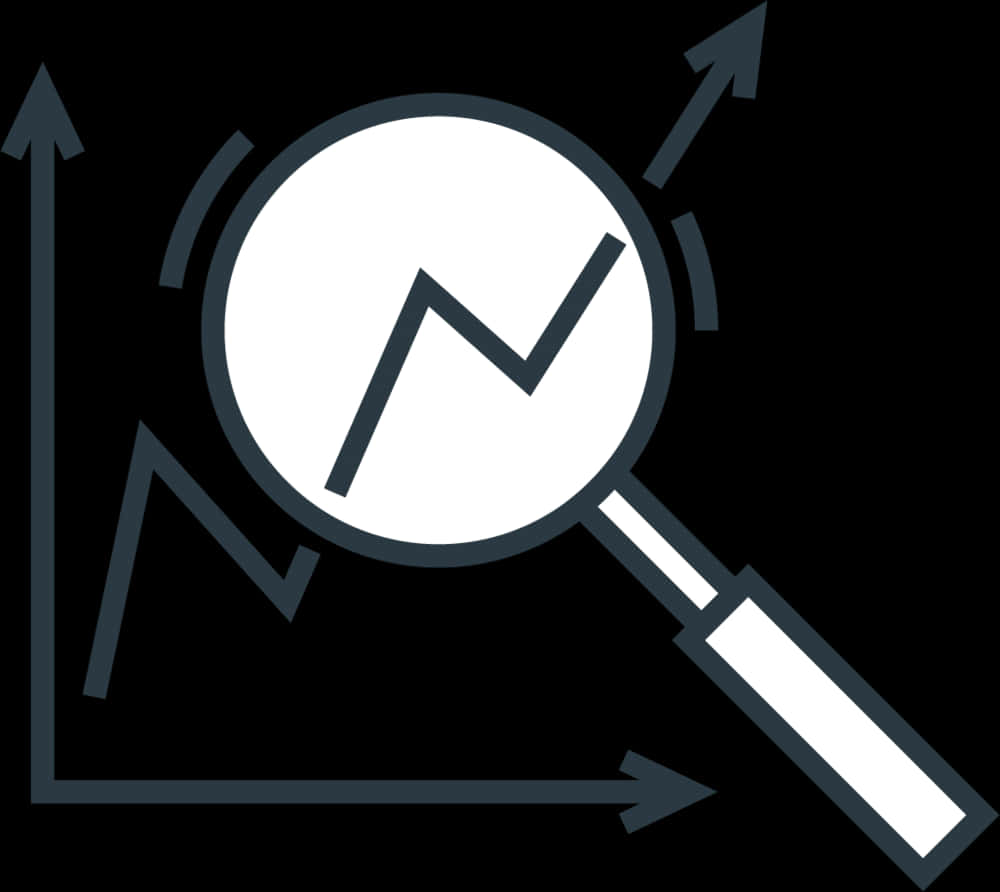 A Magnifying Glass And Graph