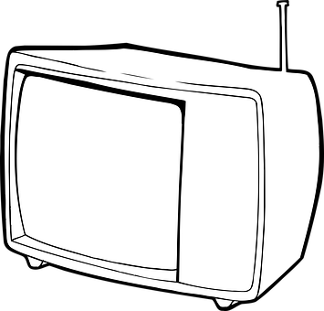 A White And Black Television