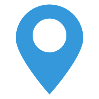 A Blue Pin With A Black Background