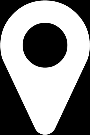 A White And Black Location Pin