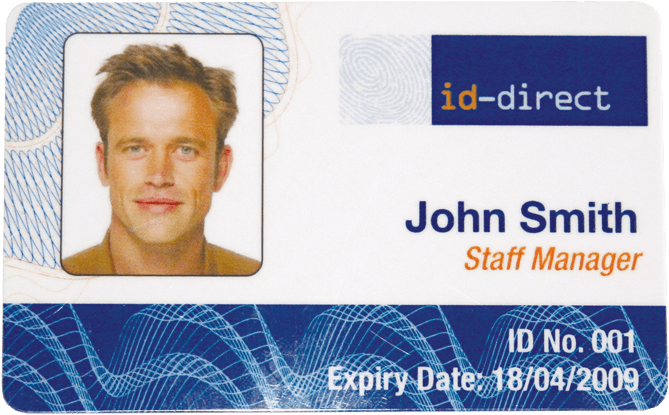 A Close Up Of A Id Card