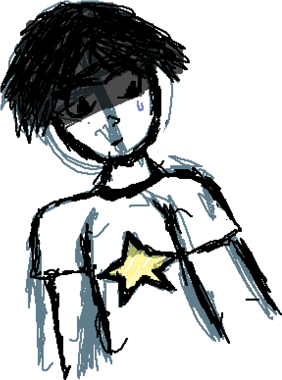 A Cartoon Of A Person With A Star