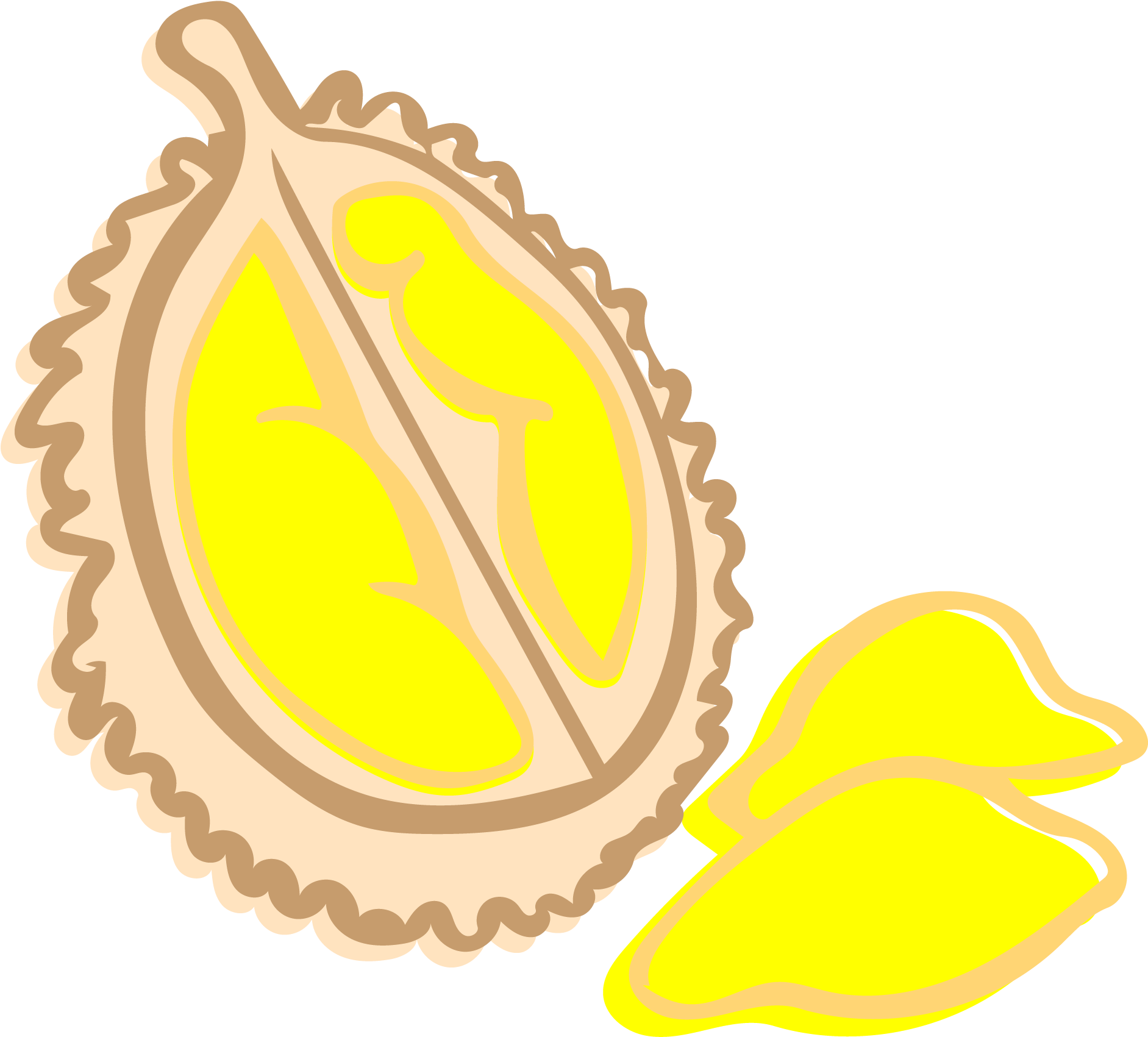 A Yellow Fruit With Yellow Peels