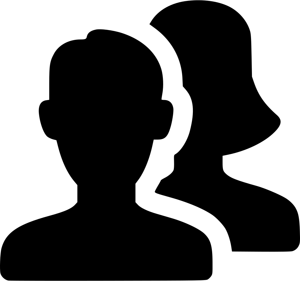 A Black Silhouette Of A Man And A Woman