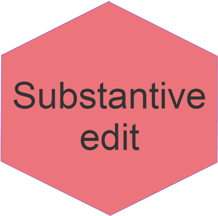 A Pink Hexagon With Black Text