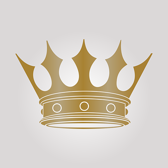 A Gold Crown With Dots