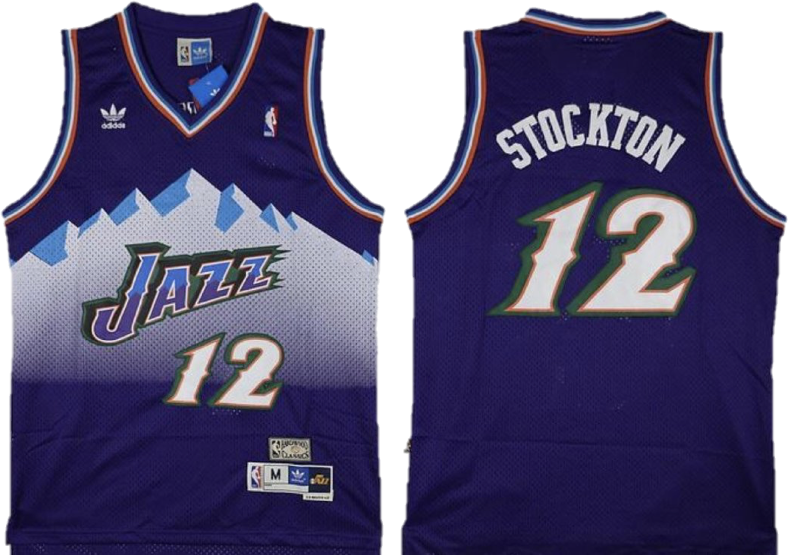 Image Of John Stockton Utah Jazz Hardwood Classic Jersey - Throwback Utah Jazz Jerseys, Hd Png Download