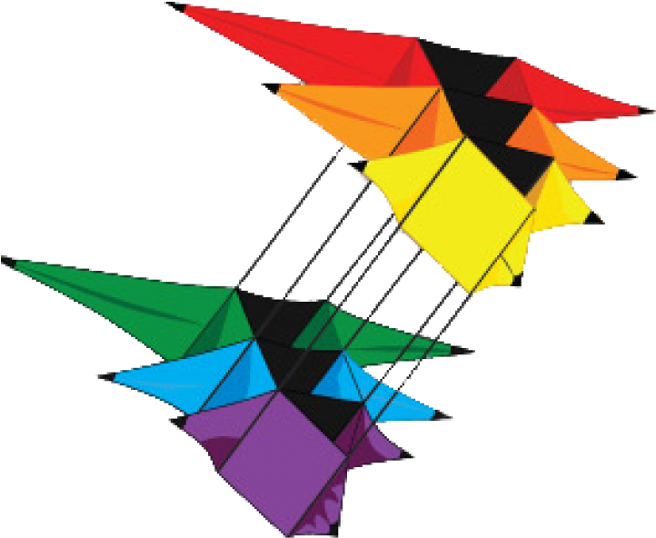 A Colorful Kites Flying In The Sky