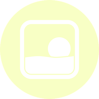 A White Logo On A Yellow Circle