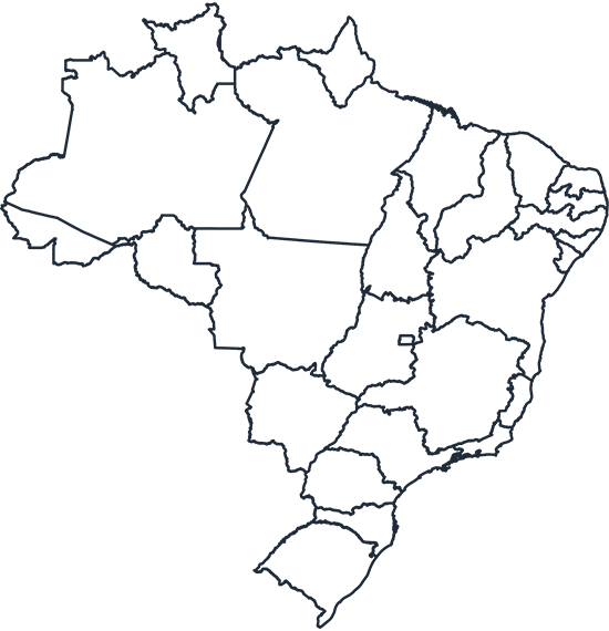 A Map Of The State Of Brazil
