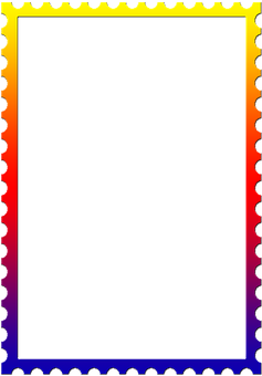 A Rainbow Colored Border With Black Background