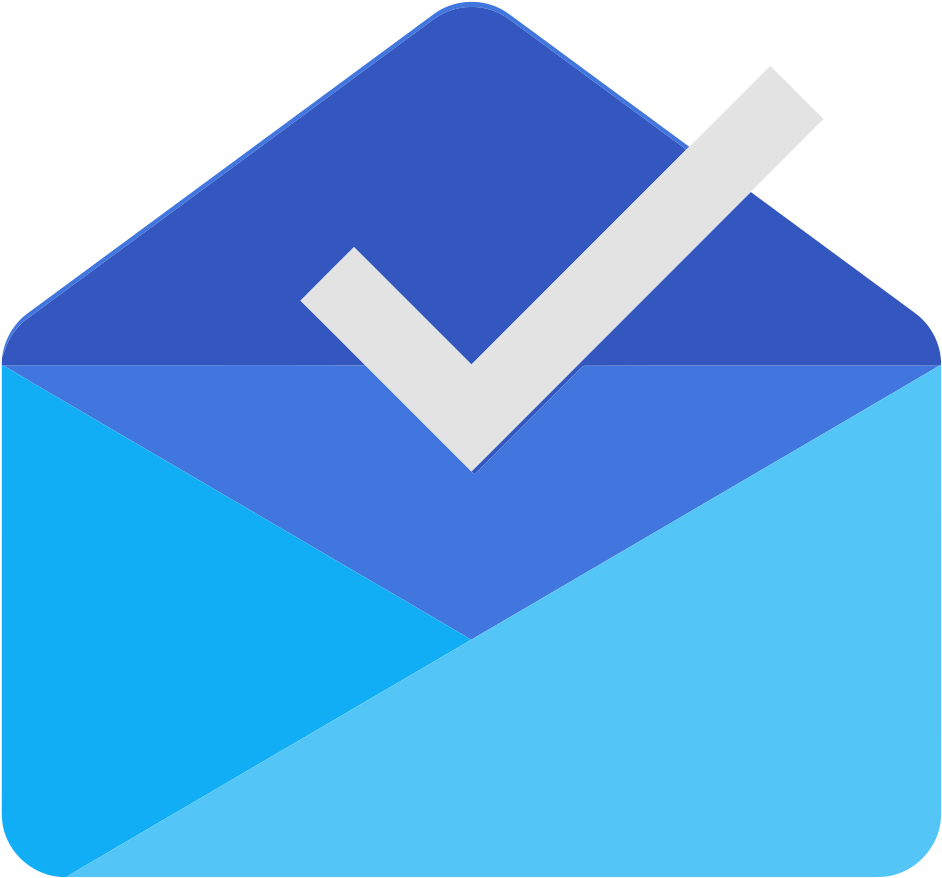 A Blue Envelope With A Check Mark