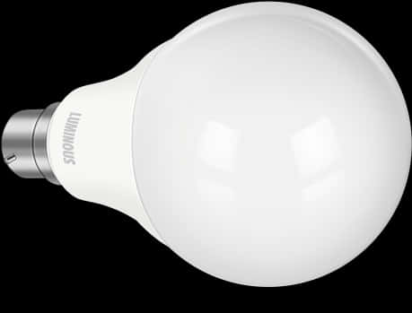 A White Light Bulb On A Black Background