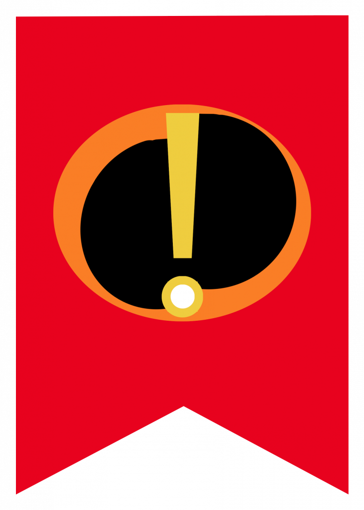 A Red Banner With A Yellow Exclamation Mark