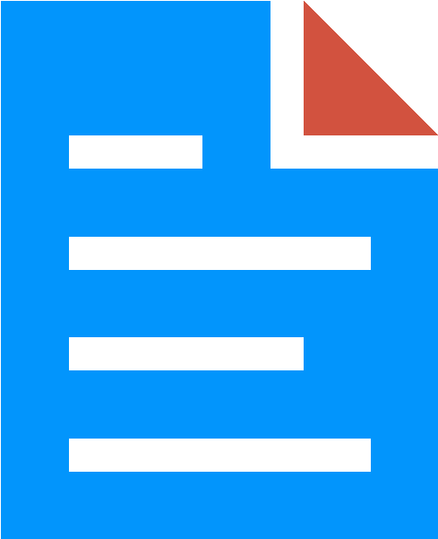 A Blue Square With Black Lines And A Red Corner