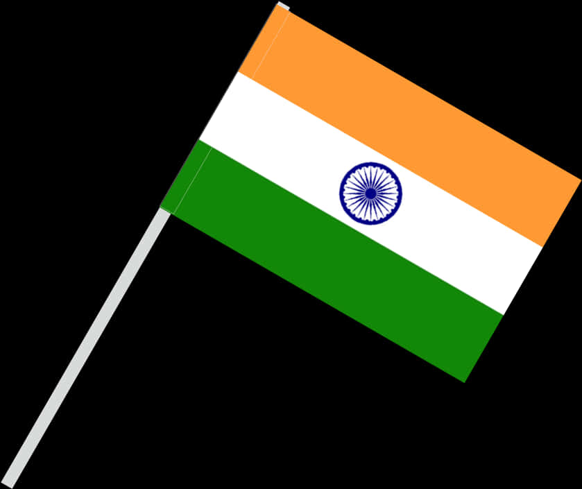 A Small Flag On A Stick
