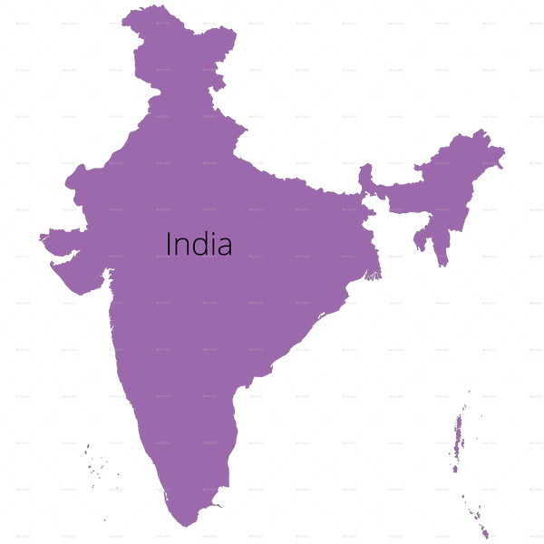A Purple Map With Black Background