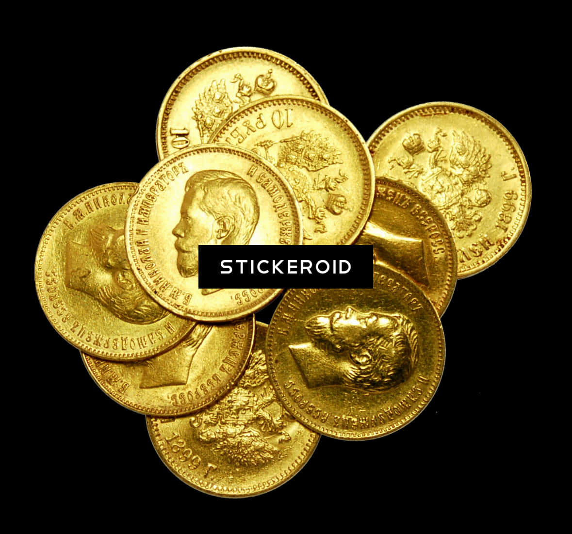 A Pile Of Gold Coins