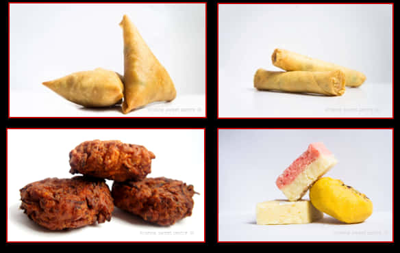 A Collage Of Different Types Of Food
