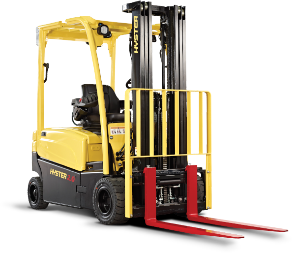A Yellow And Black Forklift