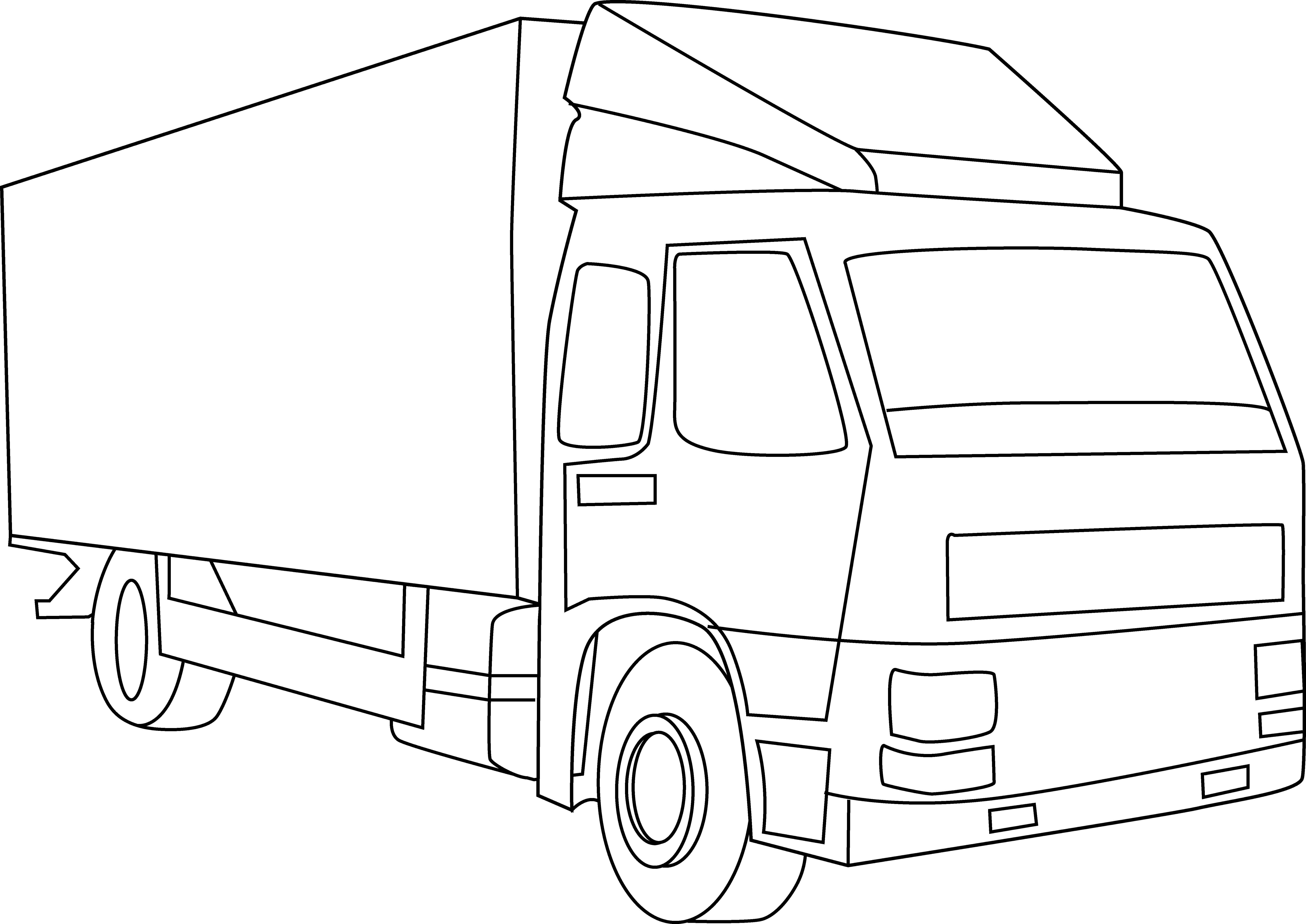 A Outline Of A Truck