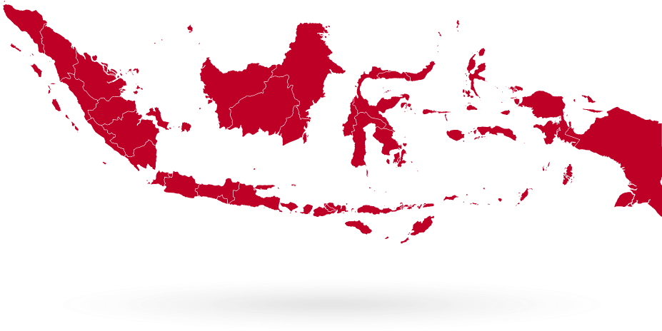 A Map Of Asia With Red Borders