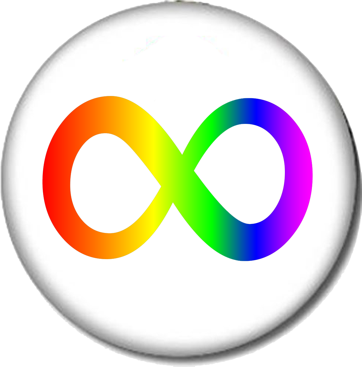 A Rainbow Colored Infinity Symbol