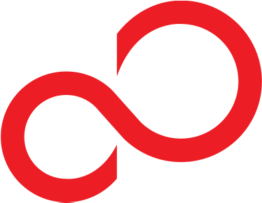 A Red Infinity Symbol On A Black Background