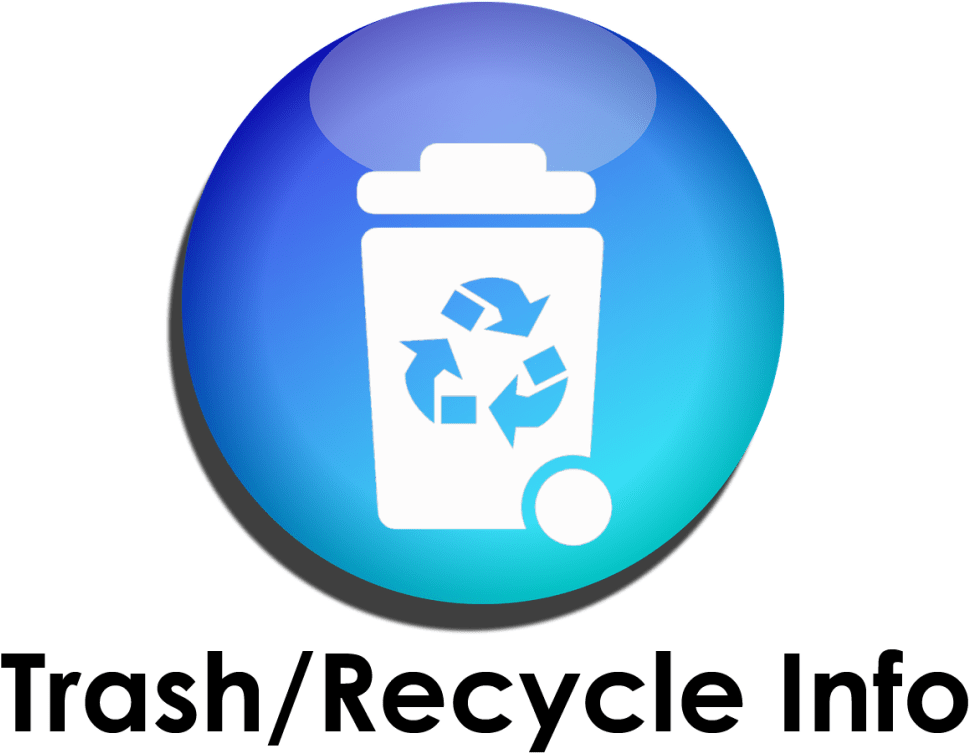 A Blue Button With A White Recycle Bin