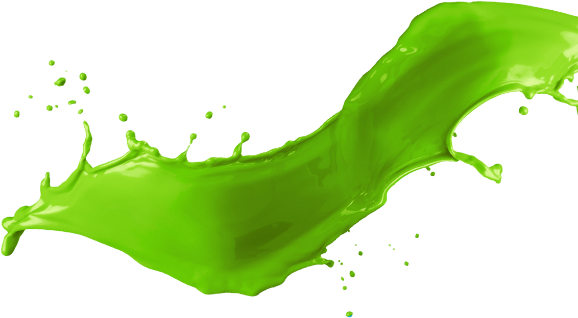 A Green Liquid Splashing