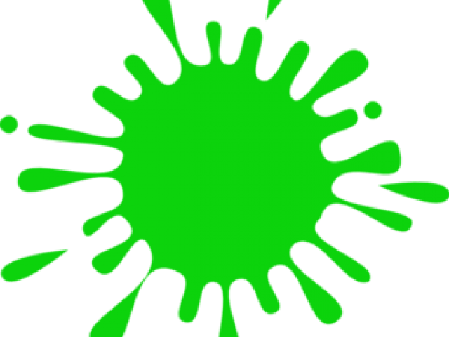 A Green Blot With Black Background