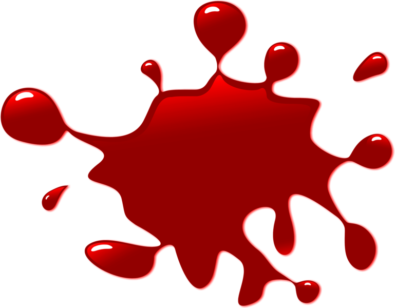 A Red Blot Of Liquid