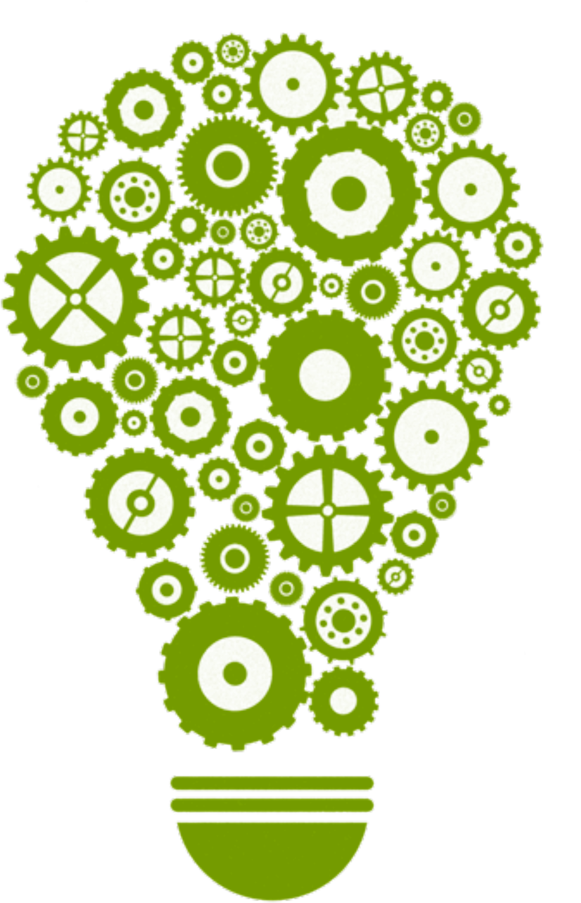 A Green And White Gears