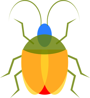 A Colorful Bug With Long Legs