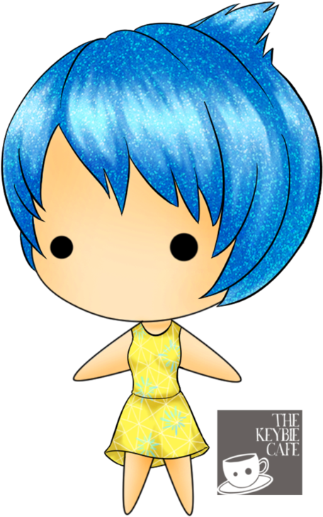 Cartoon Character With Blue Hair