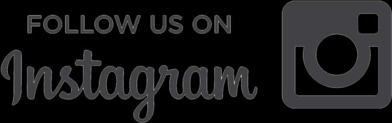 Follow Us On Instagram Black Logo